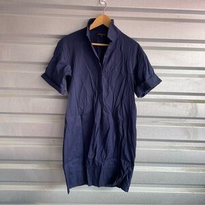 lafayette 148 new york jaxine stretch cotton shirt dress